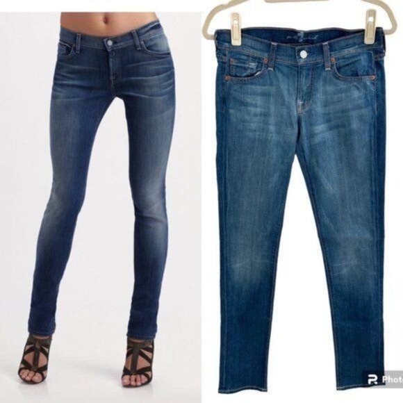 7 for All Mankind Roxanne Skinny Jeans - Picture 1 of 11